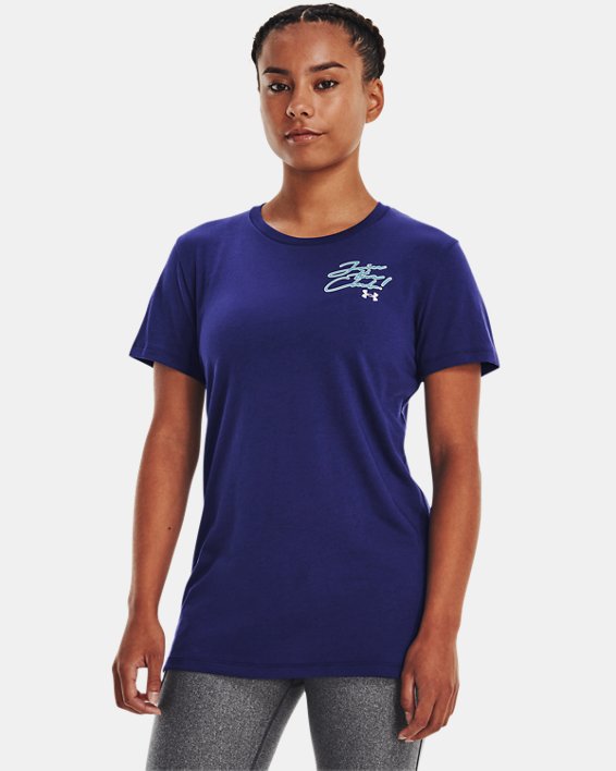 T-shirt à manches courtes UA Join The Club pour femme, Blue, pdpMainDesktop image number 1